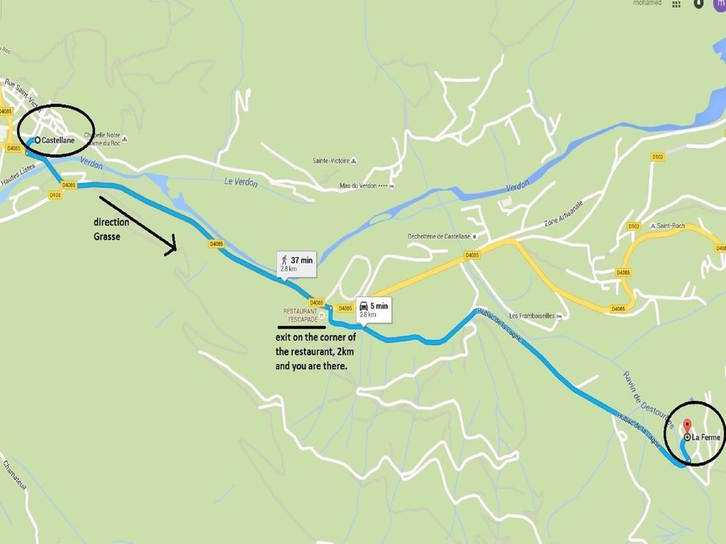 Camping La Ferme De Castellane Ngoại thất bức ảnh